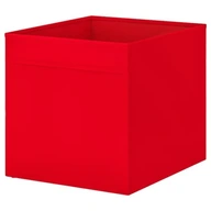 IKEA DRONA RED VELVET BOX 33x38x33 CM