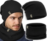 Pánsky SET, ČIAPKA + SUKŇA, teplá zima, ČIERNA Pánsky SET, ČIAPKA + SUKŇA, teplá zima, ČIERNA