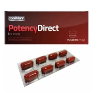coolMann Potency Direct For Men tablety na erekciu 16 tabliet