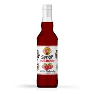 100% prírodný domáci malinový sirup! 100% prírodný domáci malinový sirup!