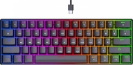 Herná klávesnica 60% Gateron LED RGB USB + BT