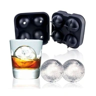 Silikónová 3D forma na ľadovú guľu na whisky ľad Silikónová 3D forma na ľadovú guľu na whisky ľad