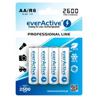 EverActive R6/AA batérie 2500 mAh 4 ks. EverActive R6/AA batérie 2500 mAh 4 ks.