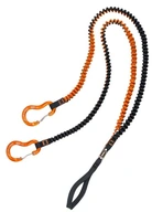Čierno-oranžová lezecká šnúrka na cepín