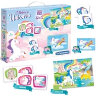 Clementoni 4v1 UNICORN Puzzle Memo Domino kocky Clementoni 4v1 UNICORN Puzzle Memo Domino kocky