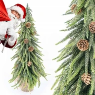 UMELÝ VIANOČNÝ STROMČEK malý zelený PRÍRODNÉ KUŽELY trblietky PE ZLATÝ 40 cm UMELÝ VIANOČNÝ STROMČEK malý zelený PRÍRODNÉ KUŽELY trblietky PE ZLATÝ 40 cm