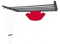 Stropná sušička bielizne čierna 6 tyčí - 140 cm Stropná sušička bielizne čierna 6 tyčí - 140 cm