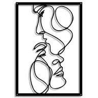 Kovová nástenná dekorácia Tender Kiss 76x54cm Kovová nástenná dekorácia Tender Kiss 76x54cm