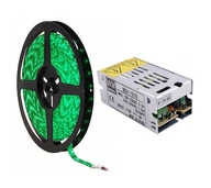 LED pás 60 SMD 2,5 m IP20 zelený +15W napájací zdroj