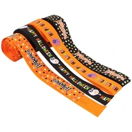 Čarodejnícka stuha Halloween vzor Čierna girlanda Čarodejnícka stuha Halloween vzor Čierna girlanda