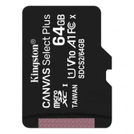 KINGSTON MICRO SD PAMÄŤOVÁ KARTA 64GB UHS-1 CANVAS KINGSTON MICRO SD PAMÄŤOVÁ KARTA 64GB UHS-1 CANVAS