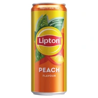 Lipton Ice Tea Broskyňový čajový nápoj, broskyňa a plechovka na čaj, 330 ml