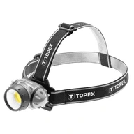 Topex 3W LED COB čelovka, odolná na batérie Topex 3W LED COB čelovka, odolná na batérie