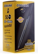CORVINA 51-Klasické guľôčkové pero 50 ks čierne