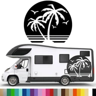 Nálepková grafika pre obytný príves PALMS Beach Beach TROPIC 50x43 Nálepková grafika pre obytný príves PALMS Beach Beach TROPIC 50x43