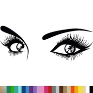 Dekoratívna nálepka na stenu EYES Ženský pohľad 117x45cm Dekoratívna nálepka na stenu EYES Ženský pohľad 117x45cm
