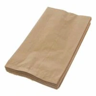 Skladaná papierová taška šedá 290x150x65mm, 1000 Skladaná papierová taška šedá 290x150x65mm, 1000