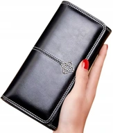Kožená dámska peňaženka, veľká, priestranná a elegantná