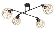 Stropný LAMP nastaviteľný luster LOFT wood 4 Stropný LAMP nastaviteľný luster LOFT wood 4