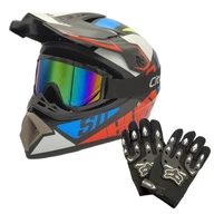 ENDURO ĽAHKÁ PRILBA KRÍŽ + RUKAVICE + OKULIARE ENDURO ĽAHKÁ PRILBA KRÍŽ + RUKAVICE + OKULIARE
