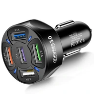 VÝKONNÁ RÝCHLA NABÍJAČKA DO AUTO 5x USB QC 3.0 VÝKONNÁ RÝCHLA NABÍJAČKA DO AUTO 5x USB QC 3.0