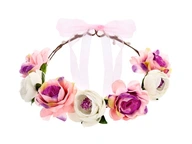 HEAD WREATH FLOWERS pink Bachelorette party HEAD WREATH FLOWERS pink Bachelorette party