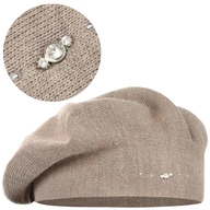 Baret Elegantná Tmavo Béžová Módna Teplá MAJKA Baret Elegantná Tmavo Béžová Módna Teplá MAJKA