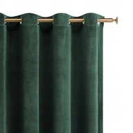 Záves pripravený do obývačky Velúr 140x250 s očkami Charmy green S