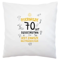 DARČEKOVÝ VANKÚŠ K 70. NARODENINÁM DARČEKOVÝ VANKÚŠ K 70. NARODENINÁM