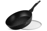 Hlboká keramická panvica s pokrievkou, priemer 22 cm Hlboká keramická panvica s pokrievkou, priemer 22 cm