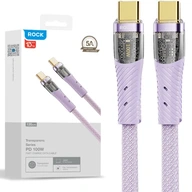 ROCK KÁBEL 2x USB-C VÝKONNÝ PD QC 100W 6A RÝCHLE NABÍJANIE PRE MACBOOK ROCK KÁBEL 2x USB-C VÝKONNÝ PD QC 100W 6A RÝCHLE NABÍJANIE PRE MACBOOK