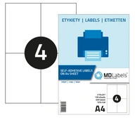 Etikety A4 inpost A6P 105x148 samolepiace Etikety A4 inpost A6P 105x148 samolepiace