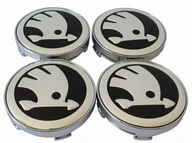 Sada 4 ks stredových krytiek SKODA, logo ráfika, 60MM Sada 4 ks stredových krytiek SKODA, logo ráfika, 60MM