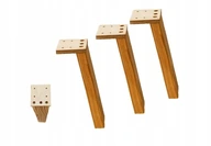 Surové drevené nohy na stôl LOFT, 50 cm, 3 ks