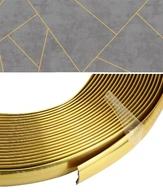 Pružná zlatá ozdobná lišta 12mm