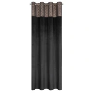 Hotová záclona s priechodkami AGNES 140x250 čierna