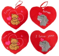 Vankúš Heart Teddy Bear Love - 25cm 4 modely VALENTÍN