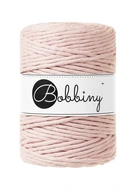 Bobbiny Macrame šnúra 5mm 100m pastelovo ružová Bobbiny Macrame šnúra 5mm 100m pastelovo ružová