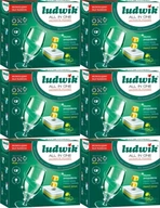 Ludwik All in One P-Free citrón tablety do umývačky riadu 900g 50 ks x6 Ludwik All in One P-Free citrón tablety do umývačky riadu 900g 50 ks x6