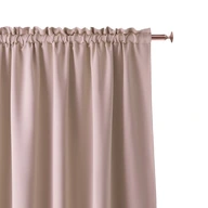 Hotový záves do obývačky 140x300 s páskou žaba Room99 Aura púdrová ružová Hotový záves do obývačky 140x300 s páskou žaba Room99 Aura púdrová ružová