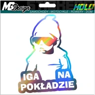 Nálepka na okno IGA ON BOARD HOLOGRAM Nálepka na okno IGA ON BOARD HOLOGRAM