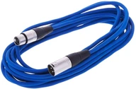 XLR XLR mikrofónový kábel 6 m modrý