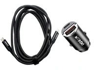 RÝCHLONABÍJACIA ZÁSTRČKA DO AUTO + CC KÁBEL 2m RÝCHLONABÍJACIA ZÁSTRČKA DO AUTO + CC KÁBEL 2m
