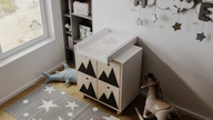 Detský prebaľovací pult IKEA, prekrytie, biela komoda Detský prebaľovací pult IKEA, prekrytie, biela komoda
