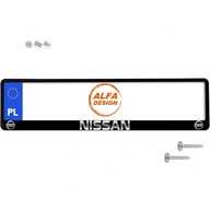 Rám na ŠPZ NISSAN, 1 ks skrutiek zdarma Rám na ŠPZ NISSAN, 1 ks skrutiek zdarma
