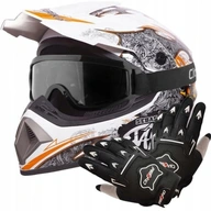ĽAHKÁ PRILBA ENDURO QUAD XL KRÍŽOVÁ PRILBA + OKULIARE + RUKAVICE ĽAHKÁ PRILBA ENDURO QUAD XL KRÍŽOVÁ PRILBA + OKULIARE + RUKAVICE