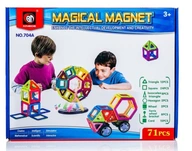 Farebné magnetické bloky MAGICKÝ MAGNET 71 KS. #E1