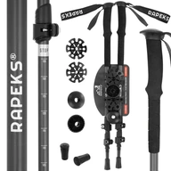 Ultra ľahké trekingové palice RAPEKS TREK PRO + sada horských špičiek Ultra ľahké trekingové palice RAPEKS TREK PRO + sada horských špičiek