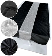 VELVET BEHAC NA STOLY 180x40 OBRUS SO ZIRKÓNOM
