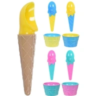 Zmrzlinové poháre s lyžičkami, 9 ks. Set
